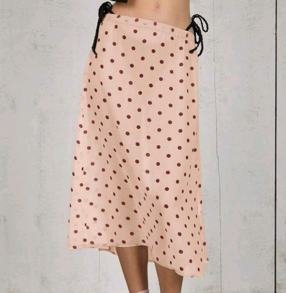 Dresses & Skirts - Polka Dot Midi Skirt Summer Outfits For Women